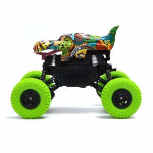 Джип радиоуправляемый DINO, 1:20, работает от аккумулятора, цвет зелёный