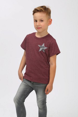 Детская футболка Маленькая звезда бордо арт. ФУ/М-звезда-бордо