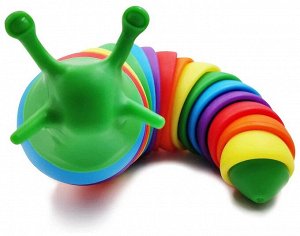 Слизень Finger Slug 19см - Улитка антистресс, гусеница антистресс, игрушка антистресс, игрушка улитка, погремушка