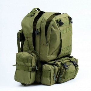 Рюкзак тактический "Аdventure" 55 л, зеленый, с доп. отделениями