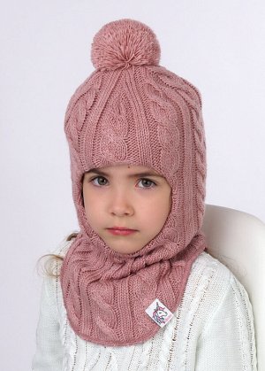Шапка. Цвет: т.розовый