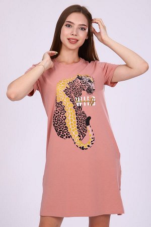 Туника Варианты расцветки: голубой, сухая роза
Ткань:  кулирка с лайкрой пенье, Состав:  92% хлопок/ 8% эластан
Женское платье-туника длиной чуть выше колена с коротким втачным рукавом, боковыми карма