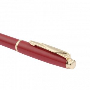 Ручка-роллер PIERRE CARDIN GAMME Classic, корпус латунь лакированная, отделка сталь и позолота, узел 0.6 мм, чернила синие, красная