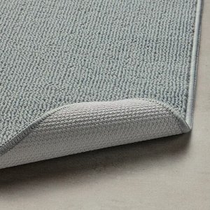 IKEA ФИНЦЕН, коврик для ванной, серый, 40x60 см
