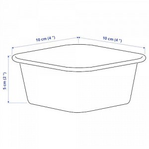 IKEA NOJIG, Органайзер, пластик/бежевый, 10x10x5 см