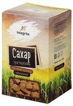 Сахар тростниковый КОРИЧНЕВЫЙ кусковой Интегрита 500г