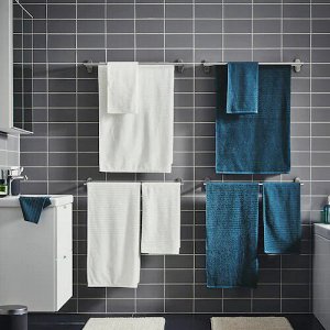 VÅGSJÖN, Банное полотенце, белое, 70x140 см