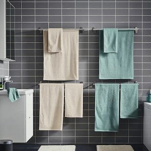 V?GSJ?N, банное полотенце, серо-бирюзовый, 70x140 см