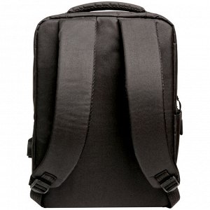 Рюкзак для ноутбука 16-17” ArtSpace Urban "Type-1", 40*30*11см, 1 отделение, 3 карм., USB разъем, уплотн. спинка