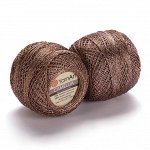 Пряжа YarnArt Camellia цвет №429 т.бежевый с серебром