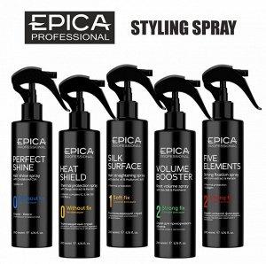Epica Спрей для волос сильной фиксации с термозащитным комплексом Эпика 200 мл Professional Five Elements