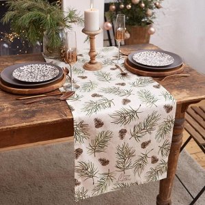 Дорожка на стол новогодняя Christmas tree 40*147 см, 100% хлопок, саржа 190гр/2