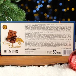 Фигурный шоколад "Письмо от Деда Мороза" набор, 50 г