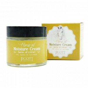Jigott  Увлажняющий крем для лица с лошадиным маслом  Moisture Cream Horse Oil