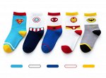 Набор носков для мальчика (5 пар), принт &quot;знаки супергероев&quot;