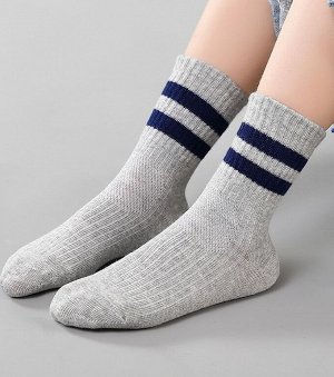 Набор детских носков (5 пар), цвет серый/темно-синий