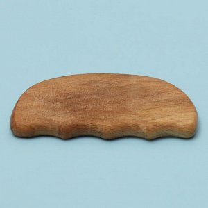 Массажёр Гуаша «Волна», 9 x 5,5 см, деревянный