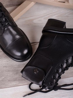 Женские ботинки с модным декором/ Ботинки тренд D1-7054