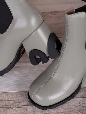 Стильные женские полусапожки/ Ботинки в стиле челси  336M