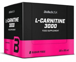 L-карнитин BioTechUSA 3000 мг - амп. 25 мл