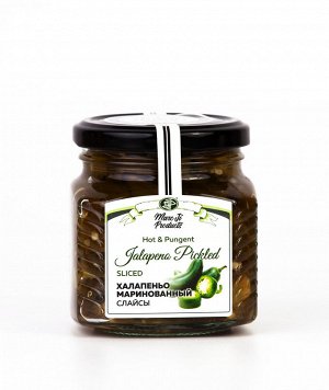 Халапеньо маринованный слайсы / Jalapeno pickled slices / 260 г / стекло / Marc Ji Products™