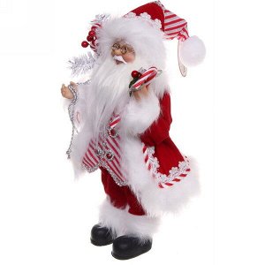 Дед Мороз 30 см с веткой и леденцом (без музыки)