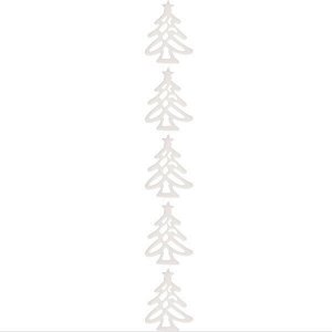 Украшение новогоднее "Нарядные ёлочки" (набор 5 шт) , 18*14 см