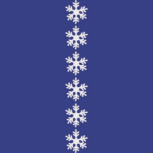 Украшение новогоднее "Искристые снежинки" (набор 6 шт) , 20 см
