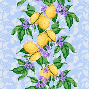 Полотенце вафельное 40х60 Лимоны (1848/2) МУ