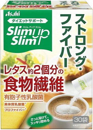 Asahi Slim Up Slim Strong Fiber Диетическая клетчатка и молочнокислые бактерии