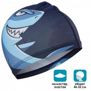 Шапочка для плавания ONLYTOP Swim «Акула», детская, обхват 46-52 см
