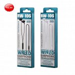 Наушники проводные Remax RW-106 с микрофоном для телефона