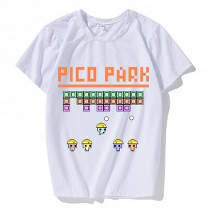 Подростковая футболка, принт "Рico park", цвет белый