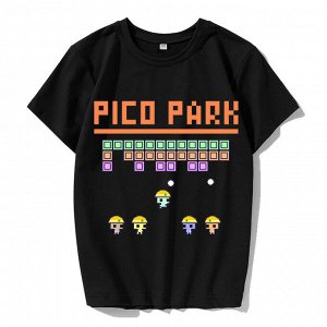 Подростковая футболка, принт "Рico park", цвет черный