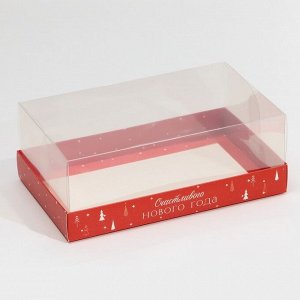 Коробка для десерта «Счастливого НГ», 22 х 8 х 13,5 см, Новый год