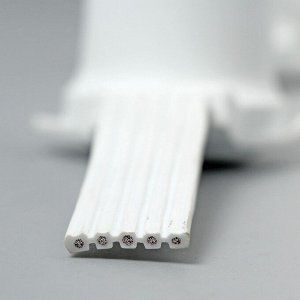 Гирлянда «Белт-лайт» 50 м, IP65, 5W, белая каучуковая нить, шаг 15 см, Е27 (без ламп), 220 В