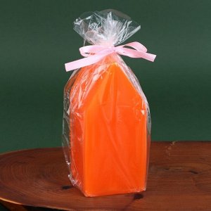 Свеча интерьерная в форме домика, МИКС, без аромата, 6 х 6 х 12,5 см.