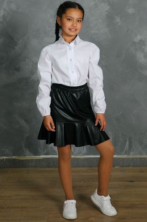 Хлопковая блузка из поплина для девочки