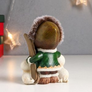 Фигурка полистоун «Малыш и морские котики - Север», 11*6*8.3 см