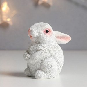 Сувенир полистоун "Белый крольчонок" МИКС 4х3,8х6 см