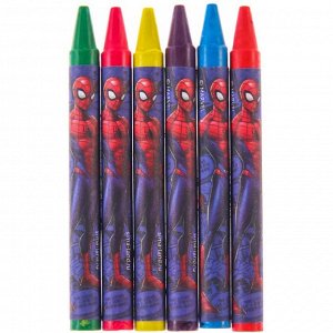 Восковые карандаши Человек-Паук, набор 6 цветов