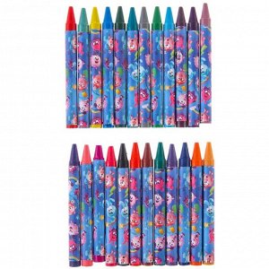 СИМА-ЛЕНД Восковые карандаши Смешарики, набор 24 цвета