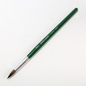 Кисть для рисования из волоса пони круглая №10 короткая ручка