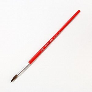 Кисть для рисования из волоса белки круглая № 6 короткая ручка