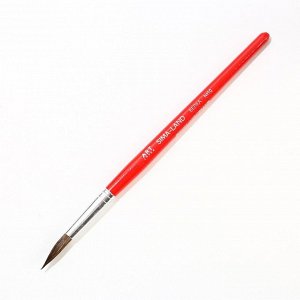 Кисть для рисования из волоса белки круглая № 10 короткая ручка