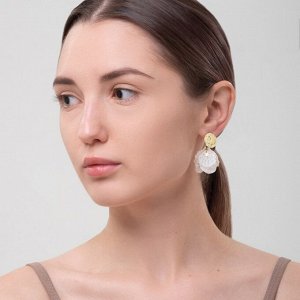Серьги ассорти «Ветер» бабочка, малые, цвет белый в золоте