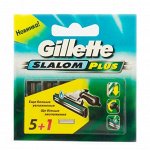 Gillette сменные кассеты Slalom Plus, 6шт