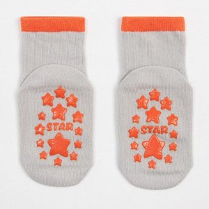 Носки детские MINAKU со стоперами цв.серый, р-р 14 см