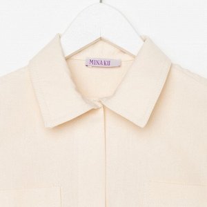 Комбинезон для девочки MINAKU: Casual collection KIDS, бежевый, рост