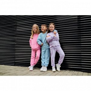 Костюм для девочки (худи, брюки) KAFTAN Basic line 28 (86-92 см), лиловый